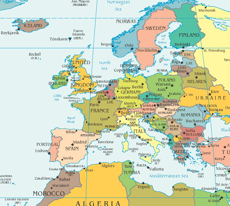 Amsterdam Map Europe